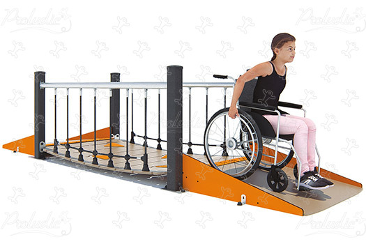 Passerelle instable inclusive J5933® aires de jeux acti'fun acti&rsquo;ninja image 3d