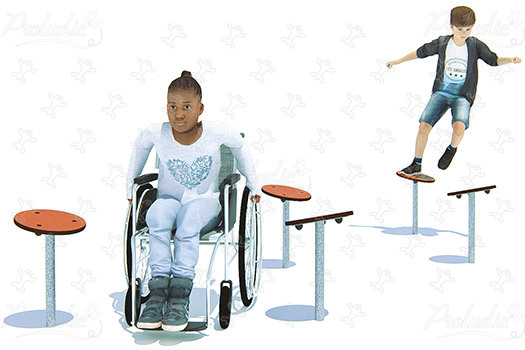 Zig zag inclusif J5934® aires de jeux acti'fun acti&rsquo;ninja image 3d