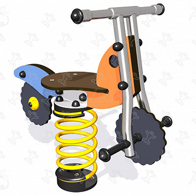 Biky J835® aires de jeux jeux dynamiques jeux sur ressort image 3d