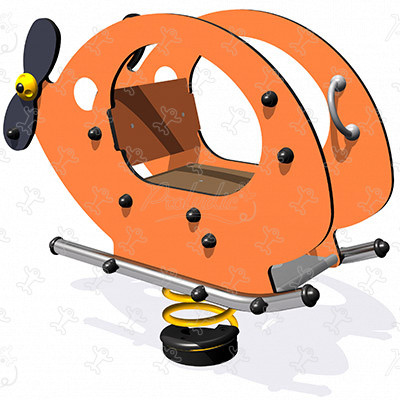 Frelon J836 aires de jeux jeux dynamiques jeux sur ressort image 3d