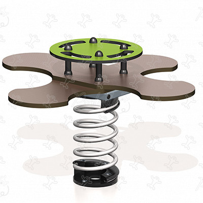 Étoile filante J839 aires de jeux jeux dynamiques jeux sur ressort image 3d