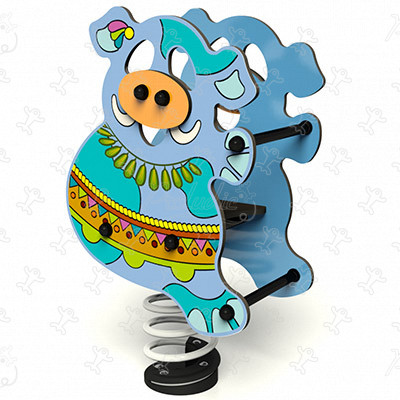 Dédé le cochon J841-GA aires de jeux grafic games pour des aires de jeux personnalisées finition amazone image 3d