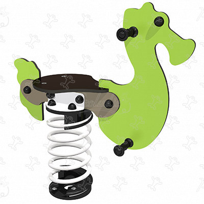 Hippo J854 aires de jeux jeux dynamiques jeux sur ressort image 3d