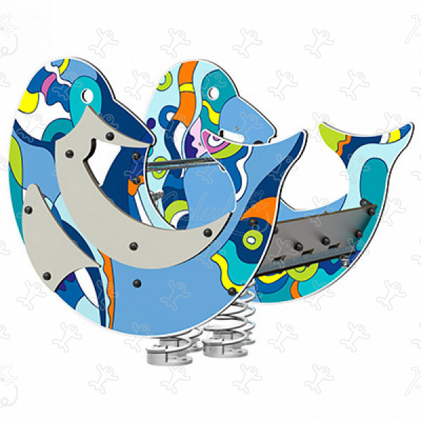 Dauphin J981-GO aires de jeux grafic games pour des aires de jeux personnalisées finition océane image 3d