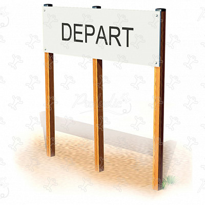 Panneau Départ JPS02 sport & fitness acti'fun parcours santé image 3d