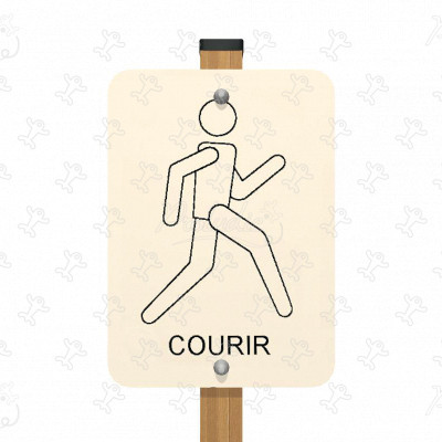 Panneau Courir JPS04 sport & fitness acti'fun parcours santé image 3d