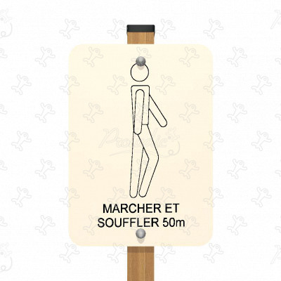 Panneau Marcher souffler JPS05 sport & fitness acti'fun parcours santé image 3d