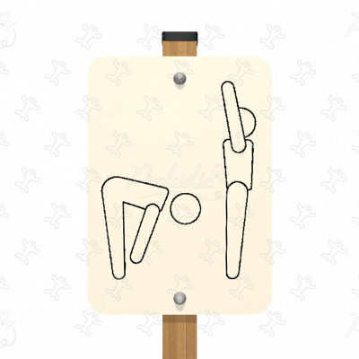 Panneau Flexion du buste JPS08 sport & fitness acti'fun parcours santé image 3d