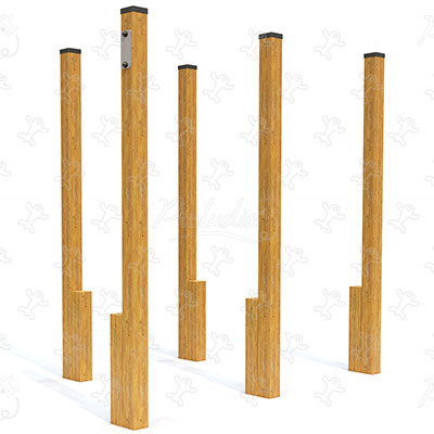 Slalom landais Junior JPS10-J sport & fitness acti'fun parcours santé image 3d