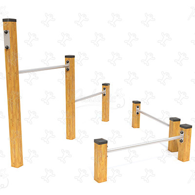 Barres d'appui Senior JPS18-S sport & fitness acti'fun parcours santé image 3d