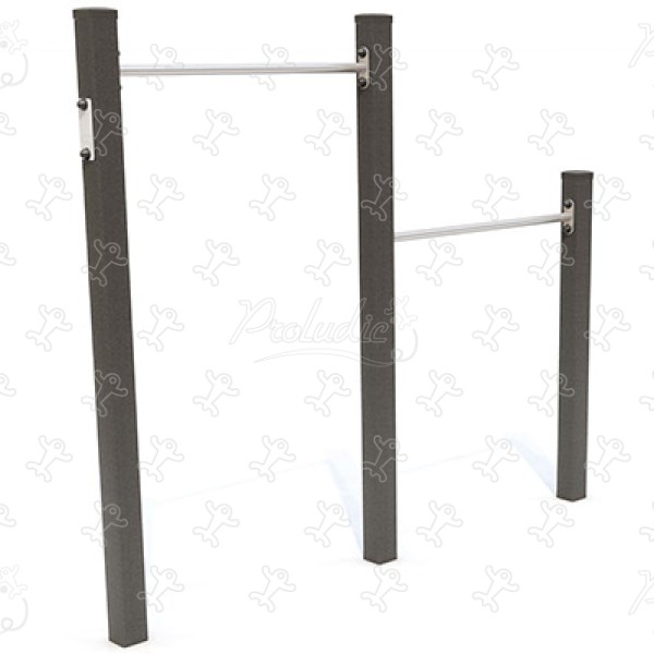 Barre fixe double Senior JPS19-S-M sport & fitness acti'fun acti&rsquo;ninja image 3d