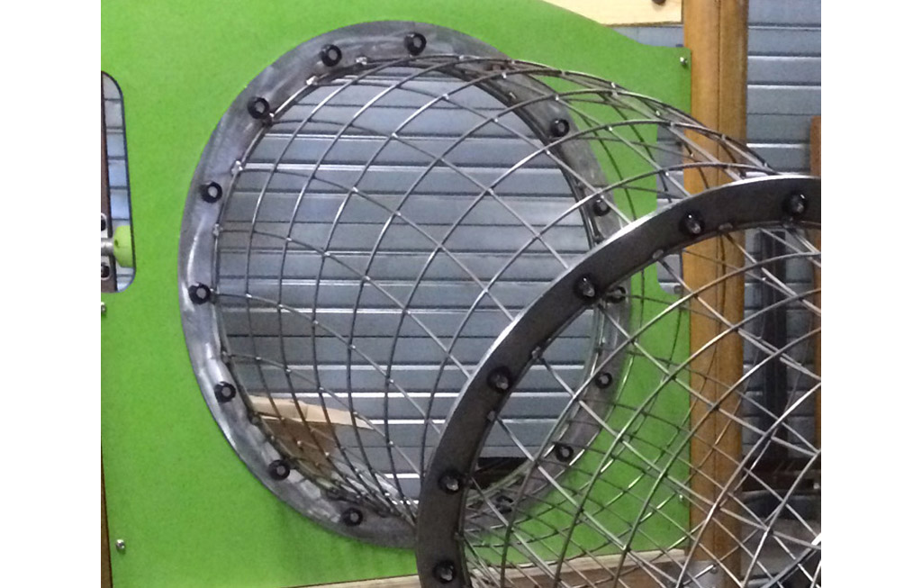 Le tunnel (L : 4,05 m - Ø 0,78 m)