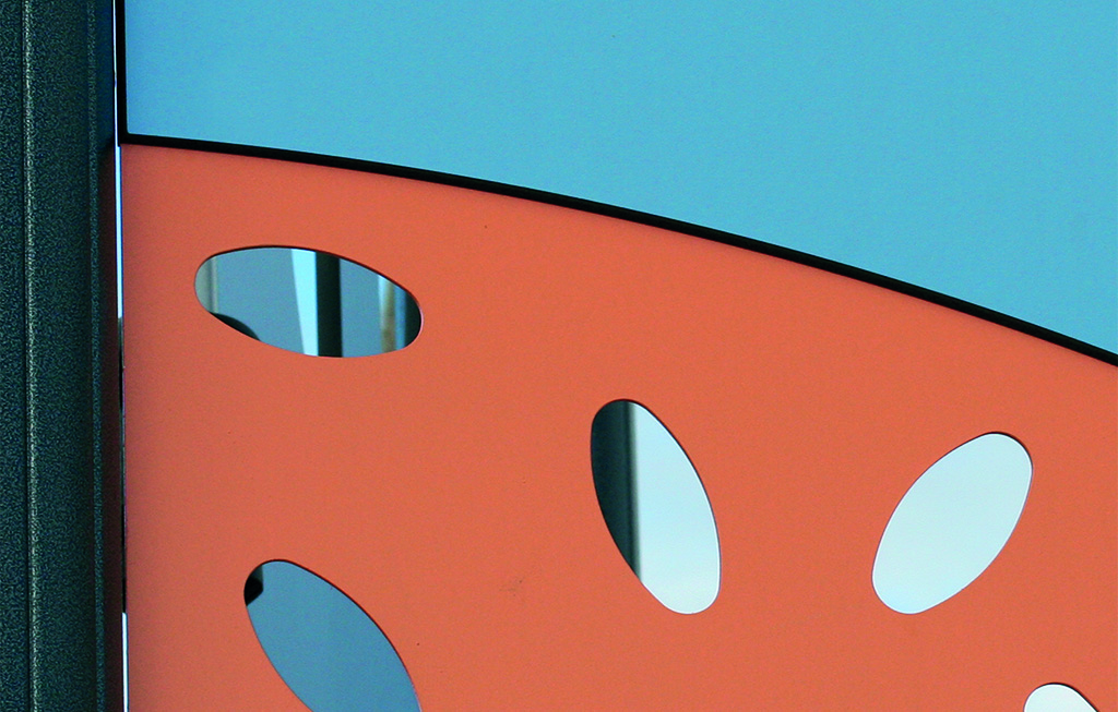 Version aluminium : les palissades et les toits