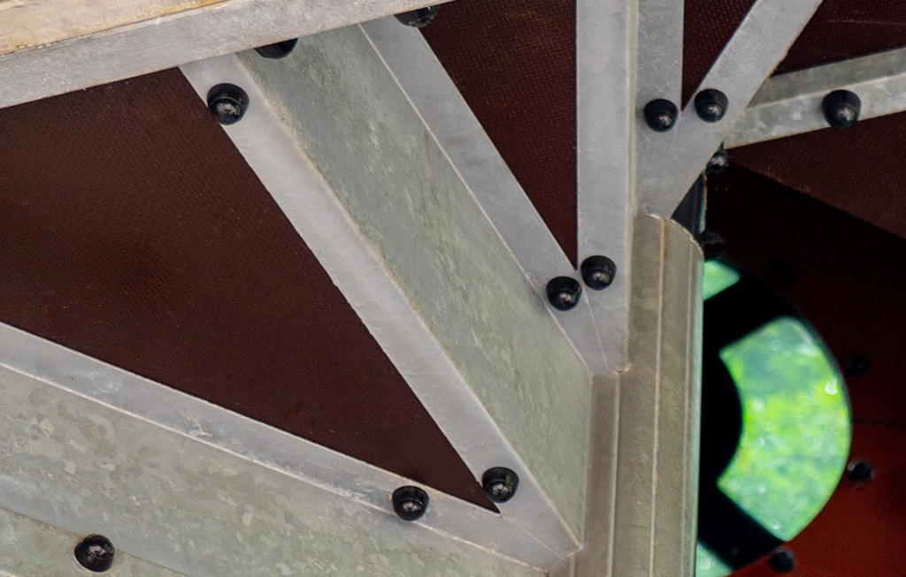 La structure de l'escalier