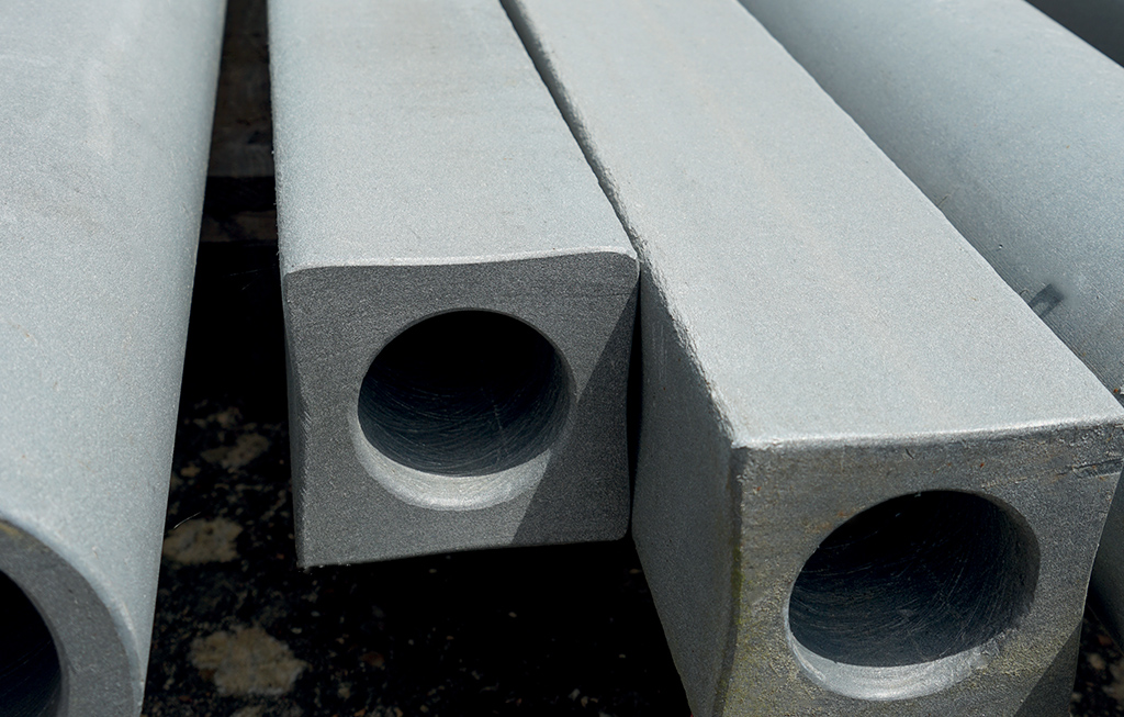 Les poteaux en plastique recyclé