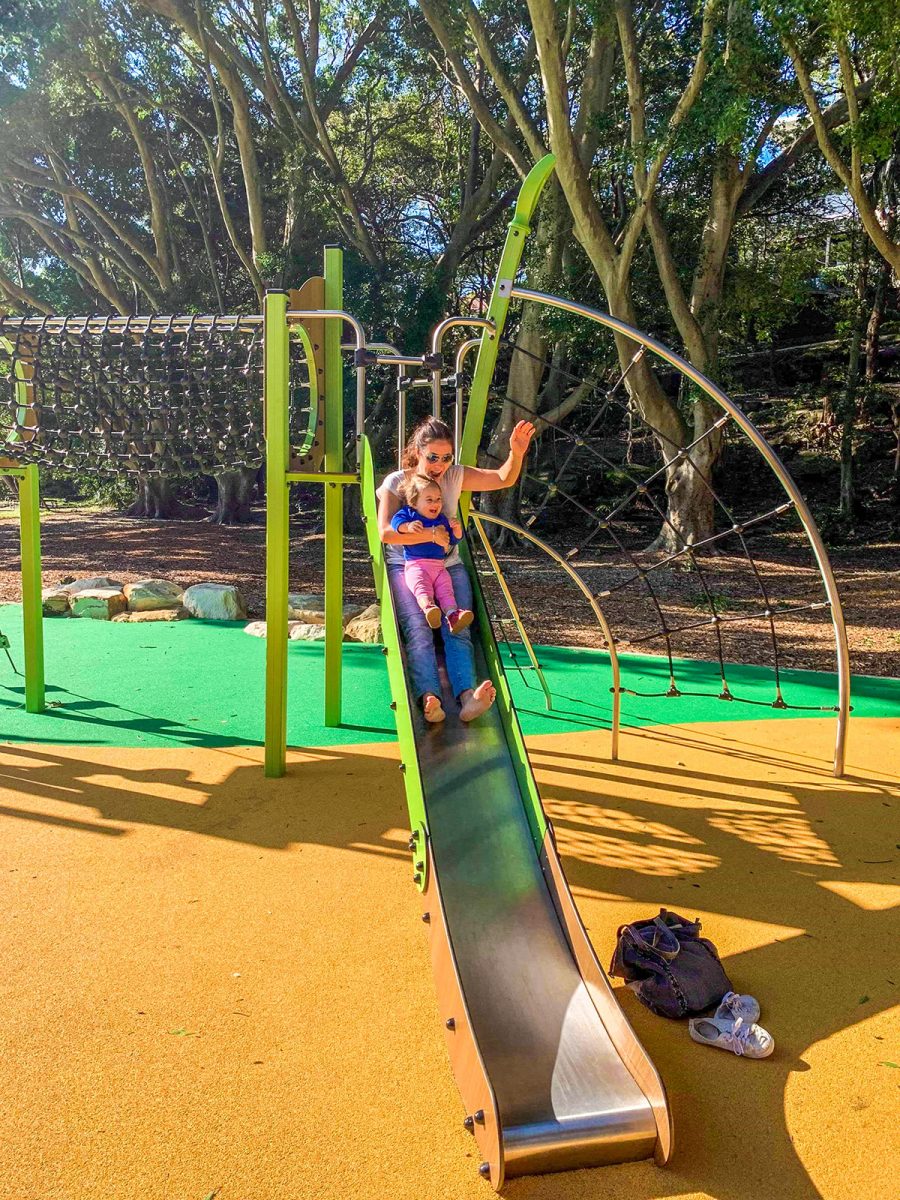 Toboggan aire de jeux glissière inox