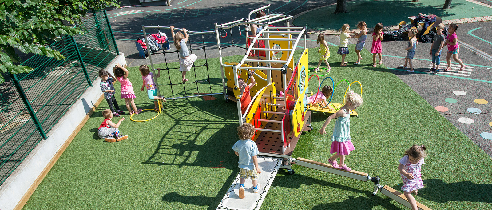Aire de jeux école, Fabricant aires de jeux extérieur pour école - Proludic  France