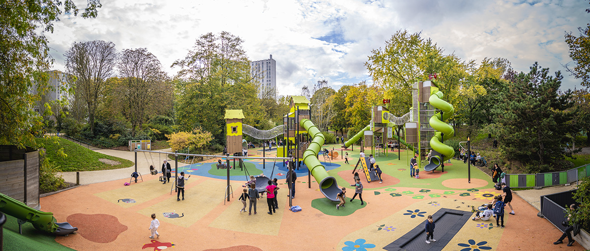 Un aménagement ludique et inclusif au cœur du Parc Suzanne Lenglen à Paris